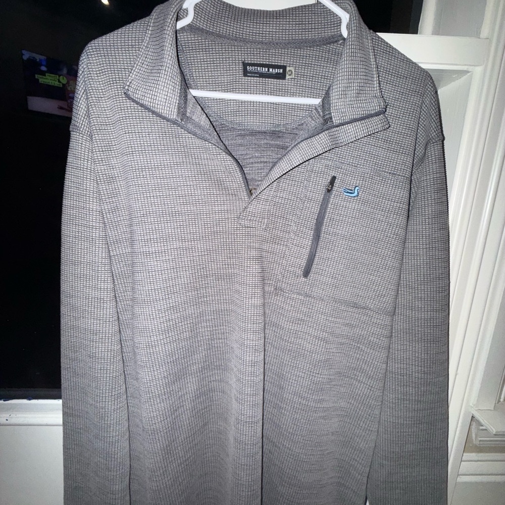 Southern Marsh Gray Quarter-Zip Pullover